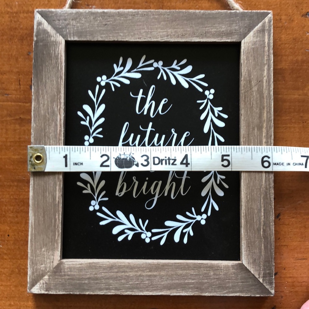 NWT |  THE FUTURE IS BRIGHT |  WALL ART - Picture 5 of 7